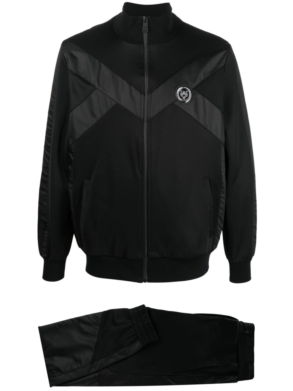 Plein Sport logo-print track suit - Black