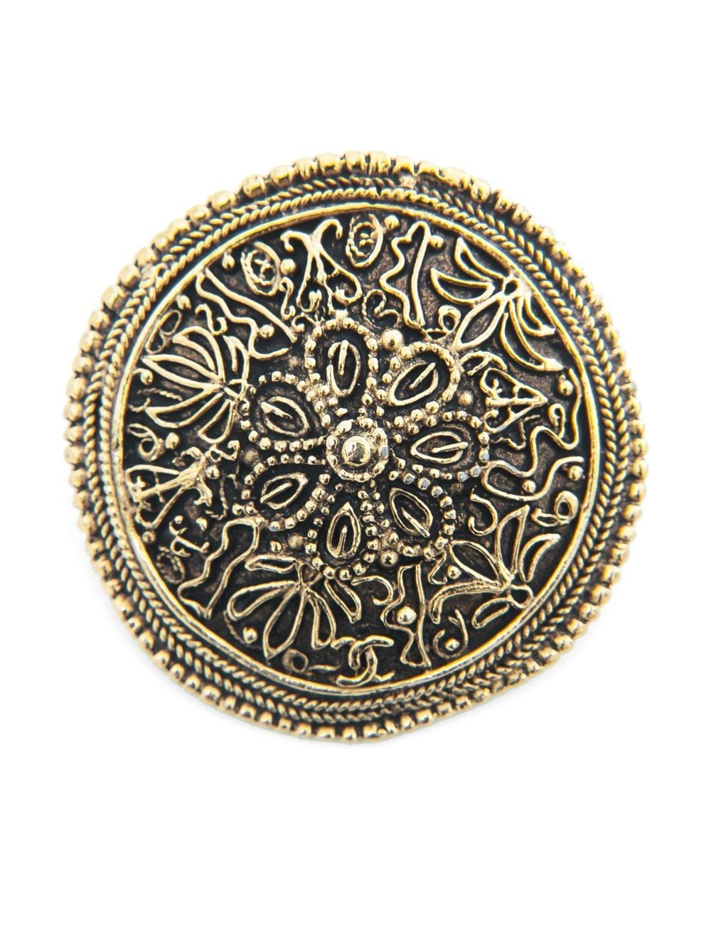 Image 1 of CHANEL Pre-Owned 1990s floral-motif textured brooch