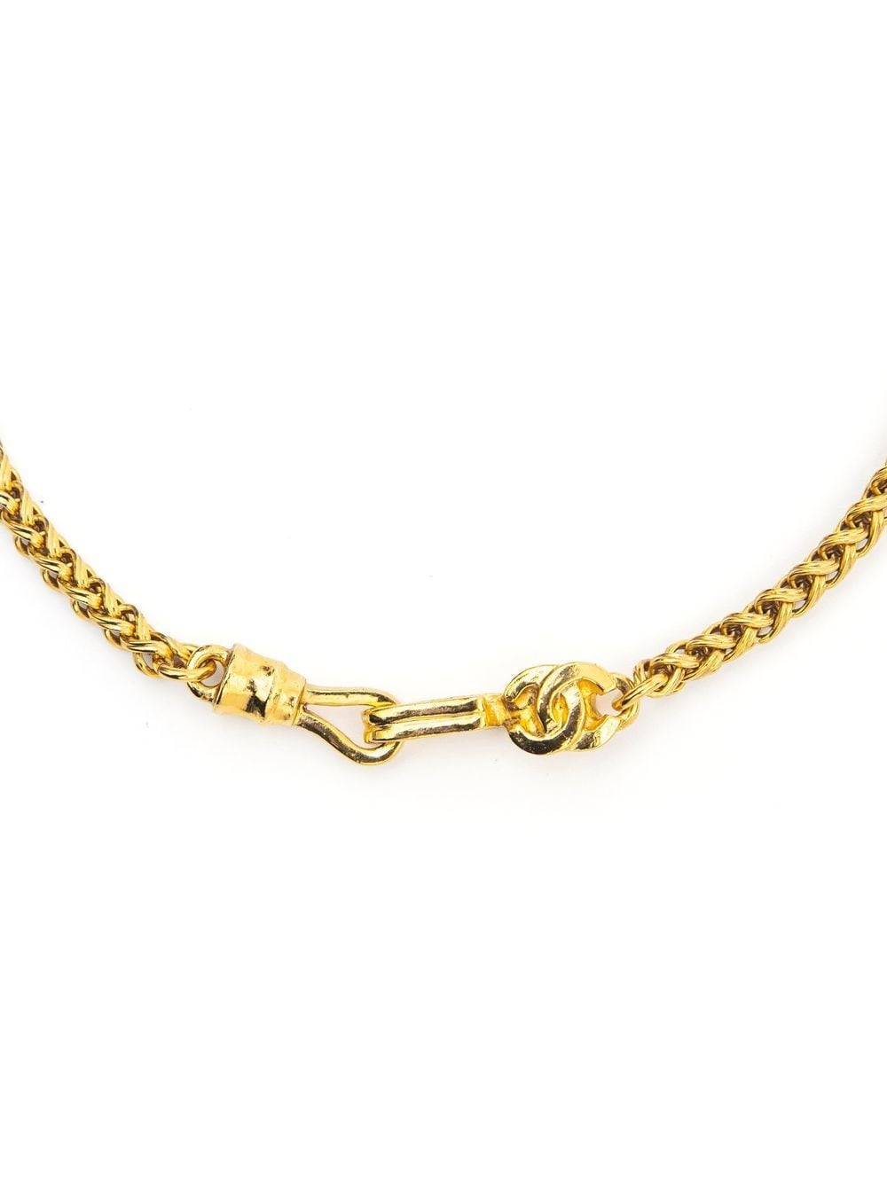 Pre-owned Chanel Cc 吊饰搭链项链（1995-1996年典藏款） In Gold