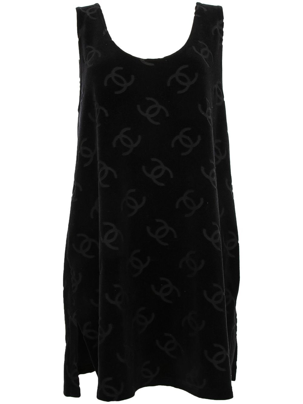 Chanel Pre-Owned 1996-1997 CC logo-print sleeveless dress