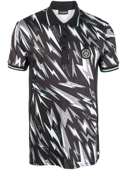 Polo à imprimé graphique - Plein Sport - Modalova