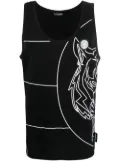 Plein Sport tiger print tank top - Black