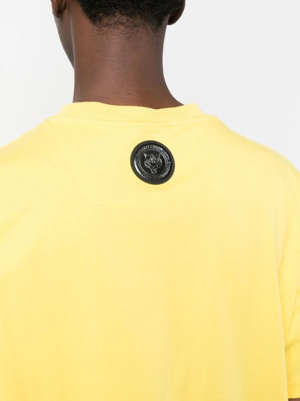 Plein Sport T-shirt met ronde hals Geel
