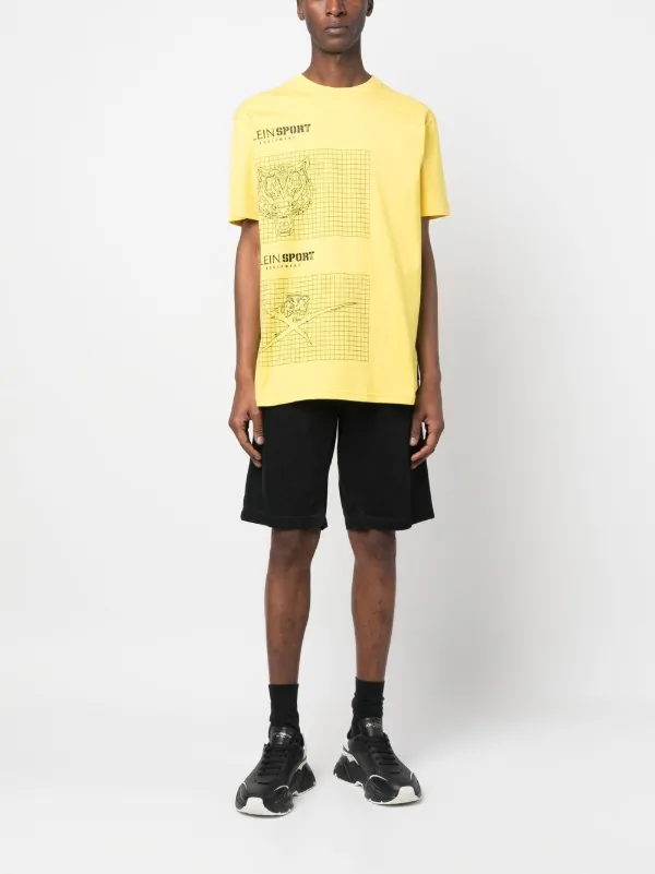 Plein Sport ロゴプリント Tシャツ | イエロー | FARFETCH JP