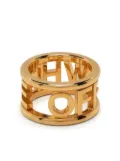 Off-White logo band ring - Gold
