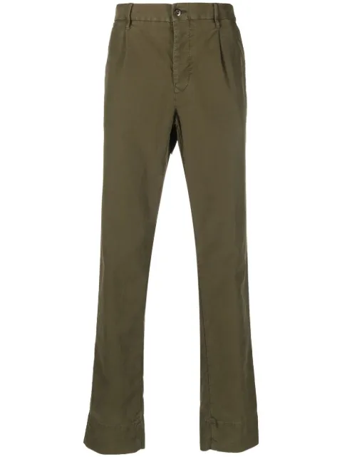 Incotex tapered-leg cotton trousers