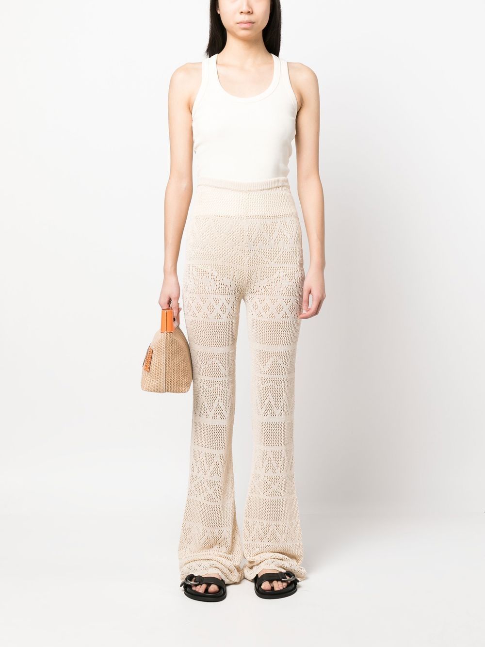 Patrizia Pepe Tanktop met uitgesneden detail - Beige