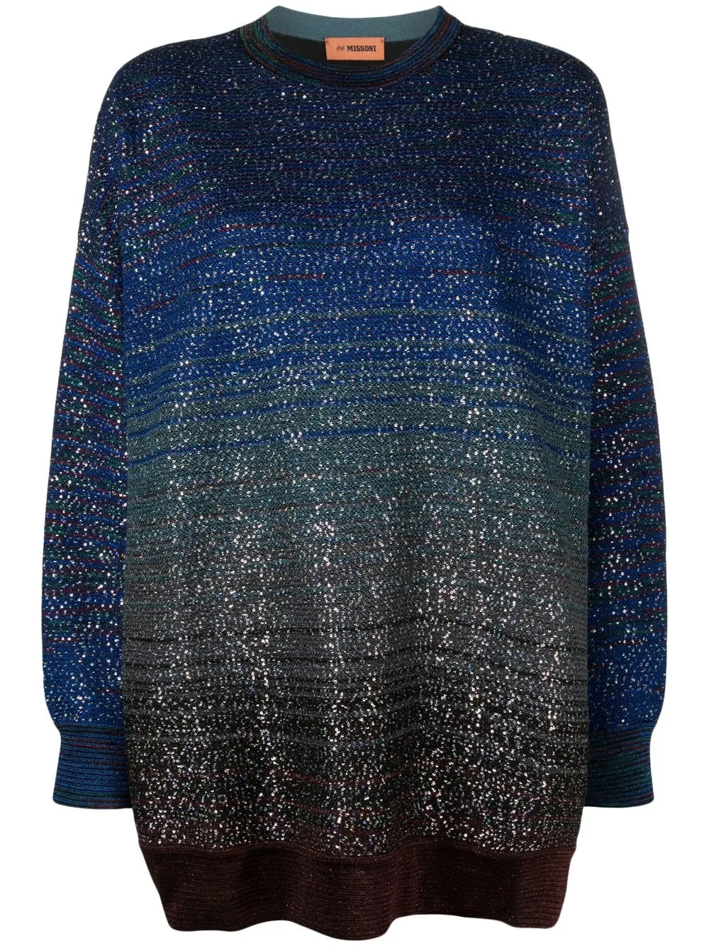 

Missoni suéter con cuello redondo - Azul