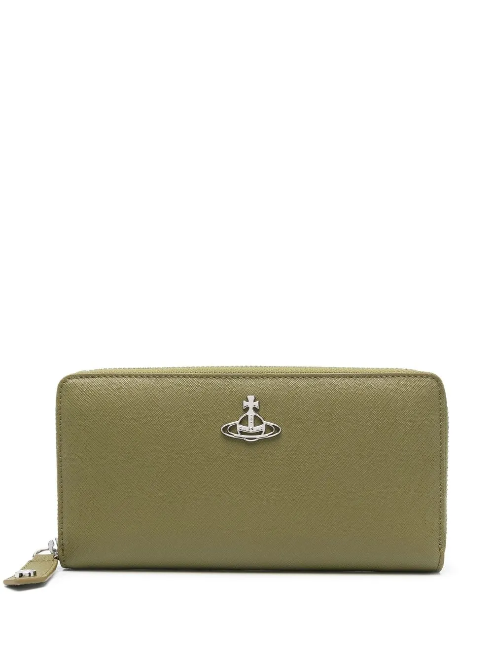 

Vivienne Westwood Orb-plaque zip-up purse - Green