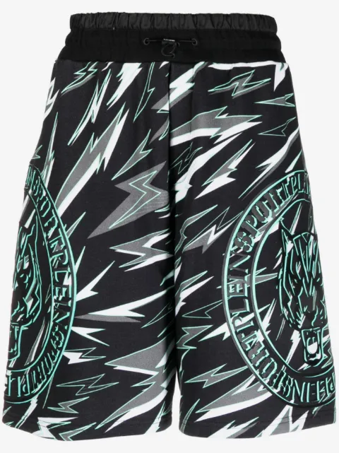 Plein Sport tiger-print jogging shorts