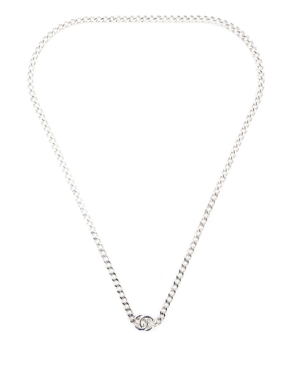 

Chanel Pre-Owned 1990s CC Turn-lock necklace - Silver