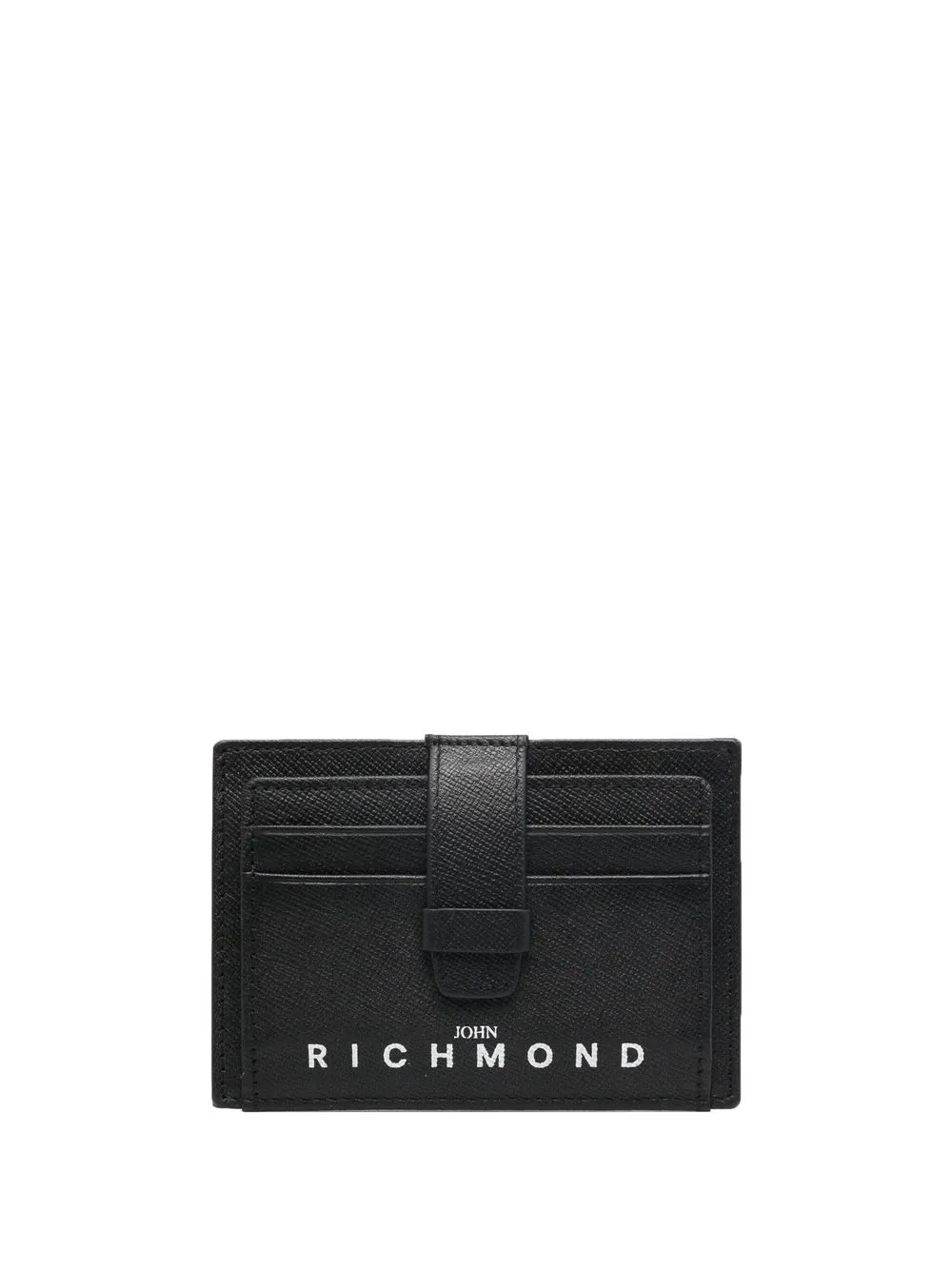 

John Richmond tarjetero con logo estampado - Negro