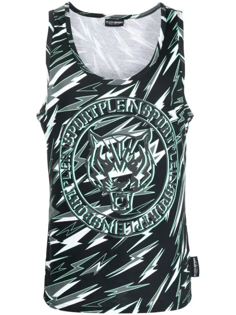 Plein Sport logo-print tank top