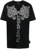 Plein Sport tiger-print T-shirt - Black