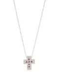 Damiani 18kt white gold Belle Époque diamond necklace - Silver