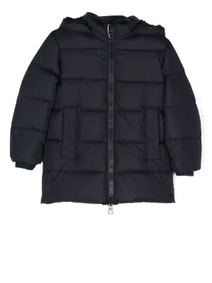 Herno Kids レイヤード パデッドコート | ブラック | FARFETCH JP