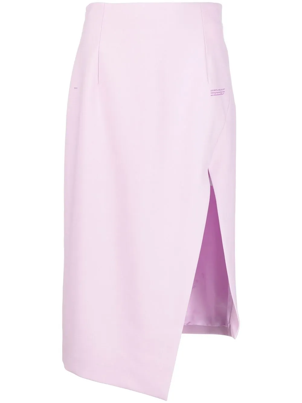 

Off-White asymmetric pencil skirt - Purple