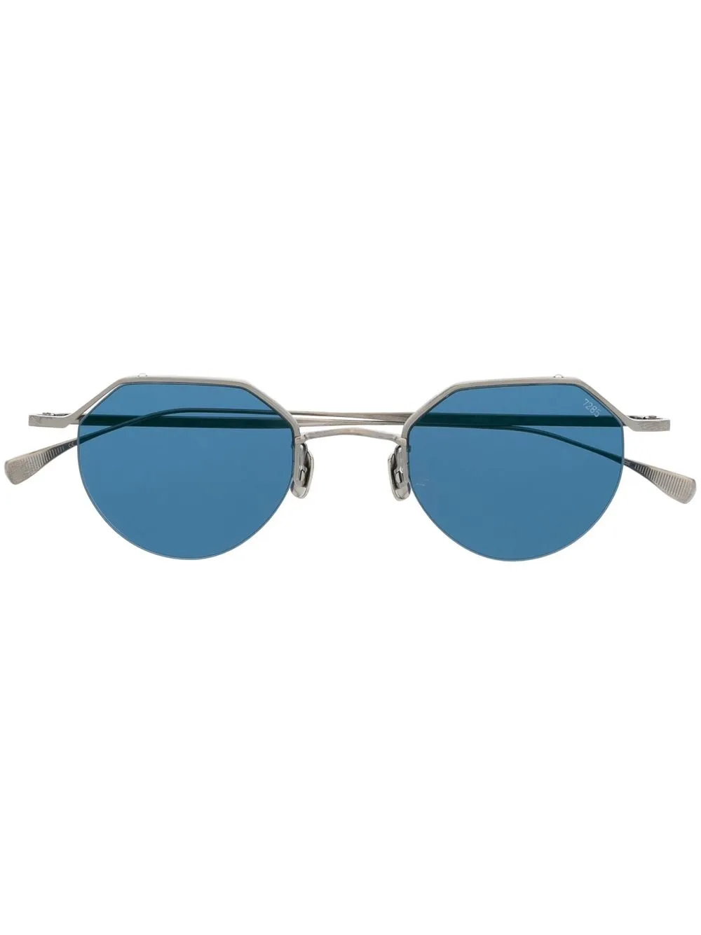 

Eyevan7285 geometric-frame tinted sunglasses - Blue