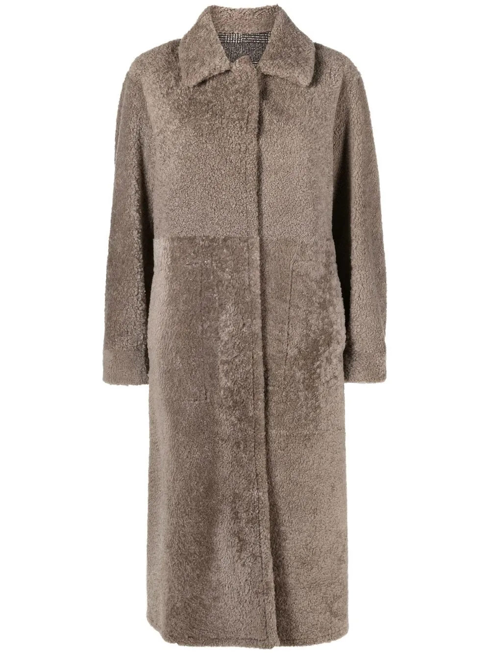 

Manzoni 24 Lammmantel shearling coat - Brown