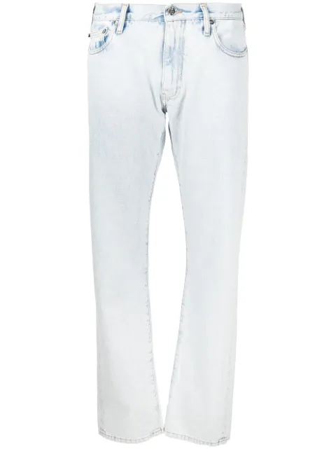 Off-White Arrows-print straight-leg jeans