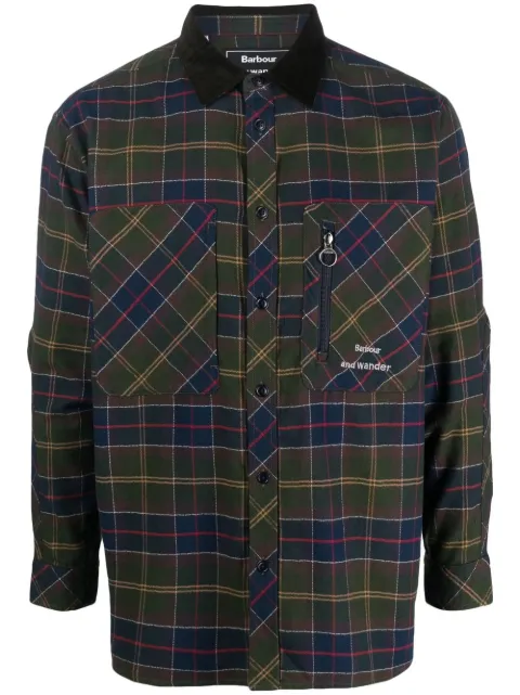 BARBOUR and WANDER 타탄 체크 셔츠 