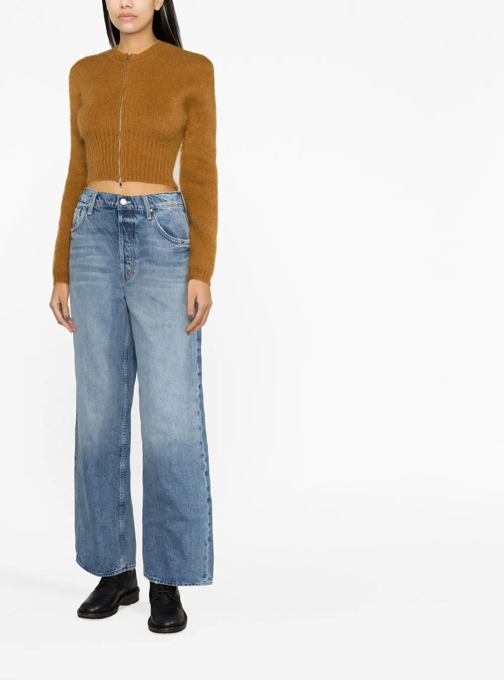 Spinner Wide-Leg Jeans