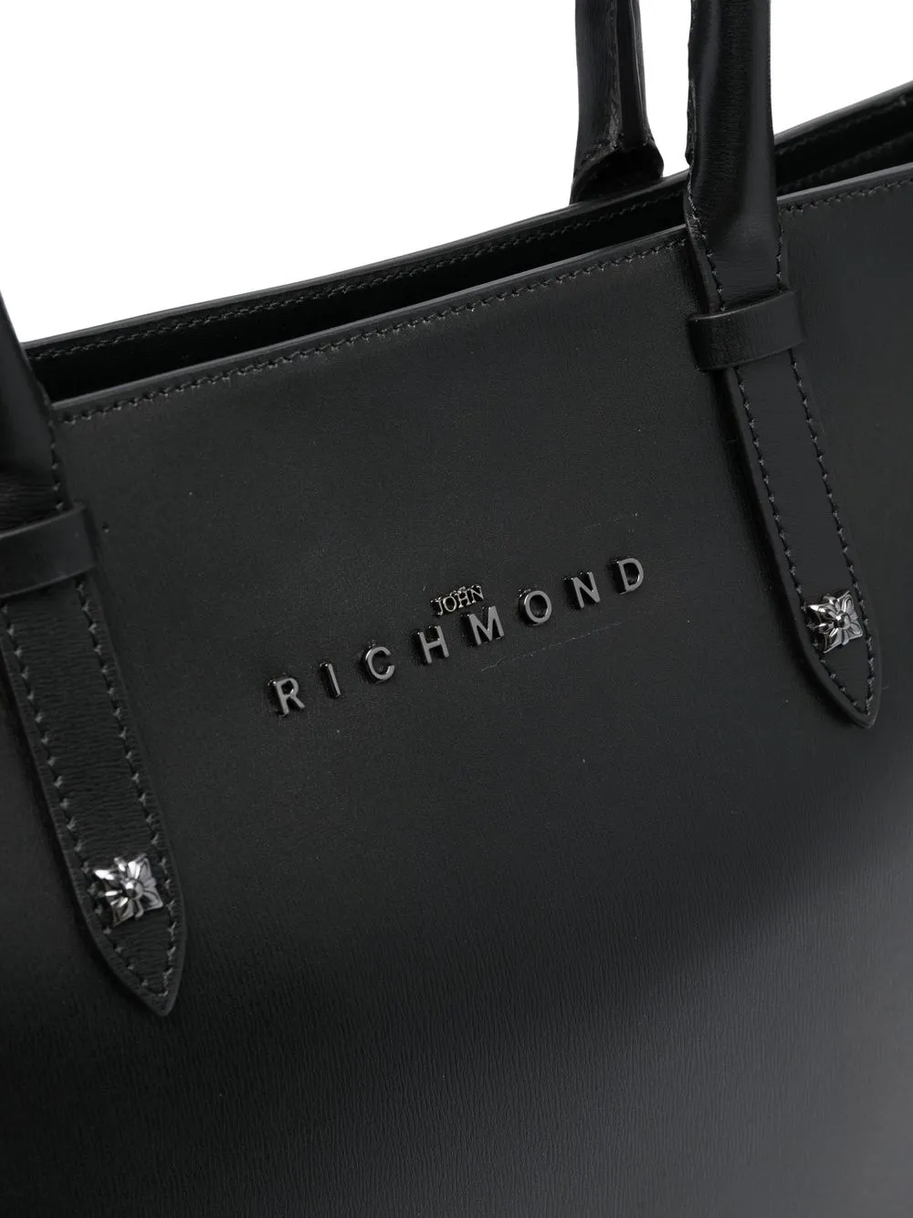 John Richmond studdetail Leather Tote Bag Farfetch
