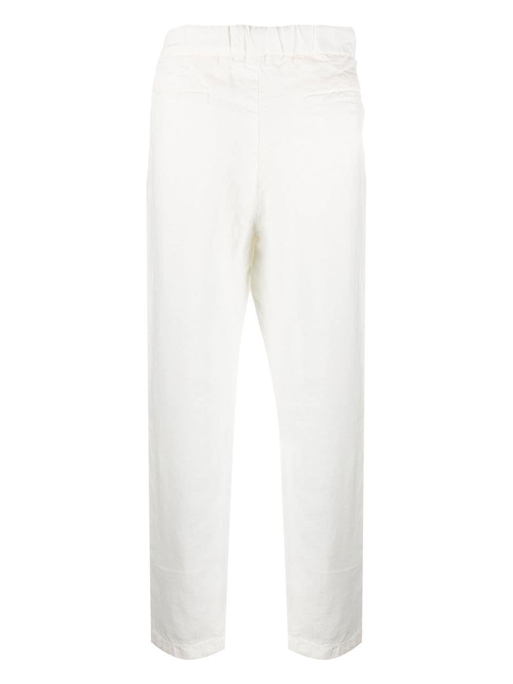 Shop Closed Vigo Cropped Denim Trousers In White
