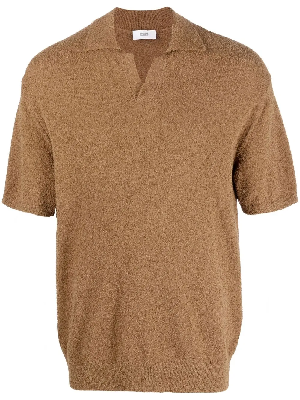 

Closed short-sleeve polo shirt - Brown