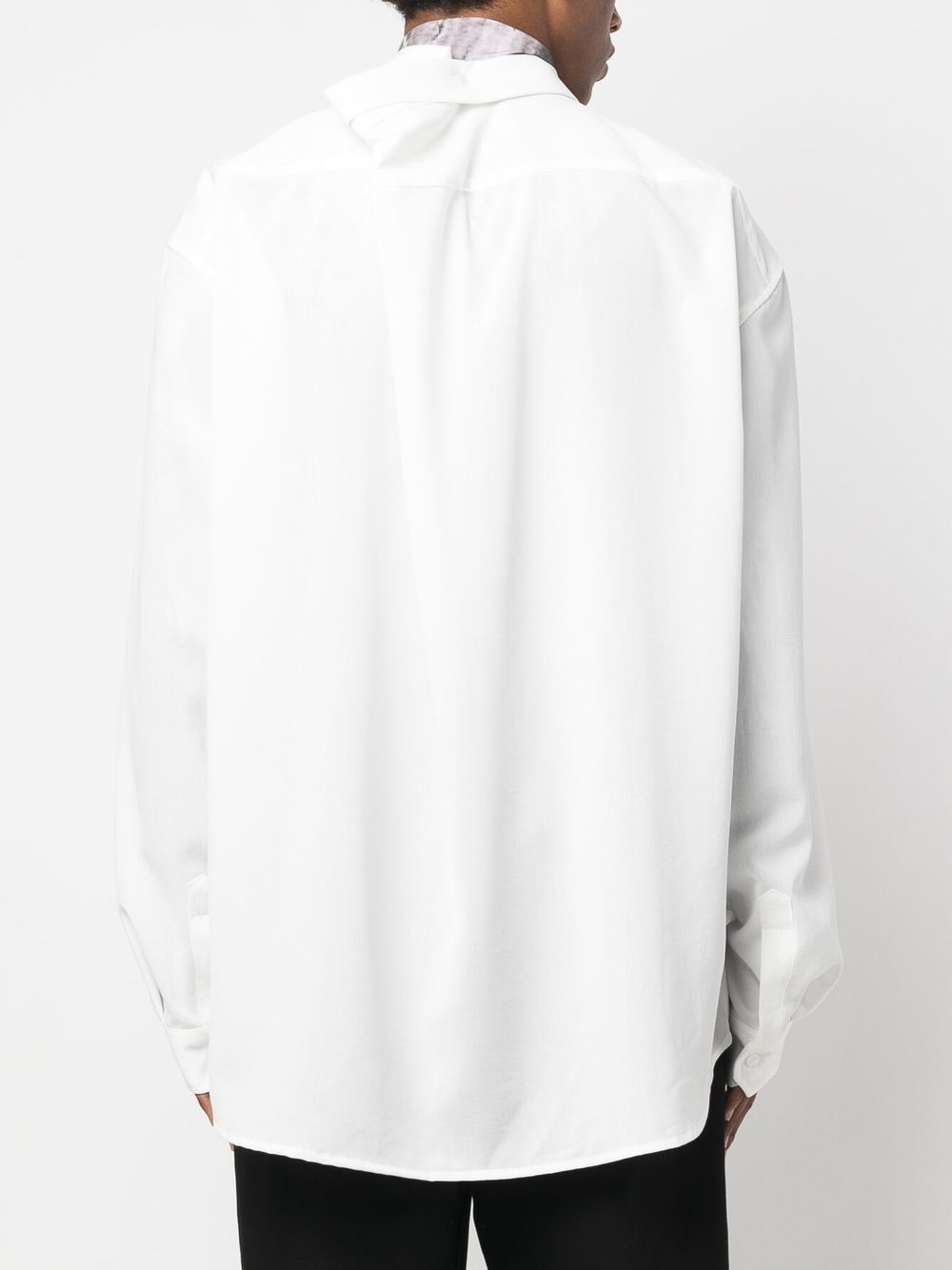 Shop Yuiki Shimoji Piano Man-print Shirt Jacket In White