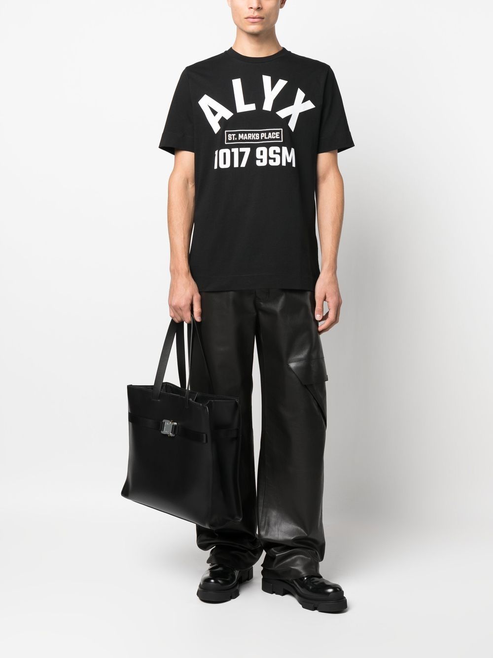 Shop Alyx Techno Logo-print T-shirt In Black