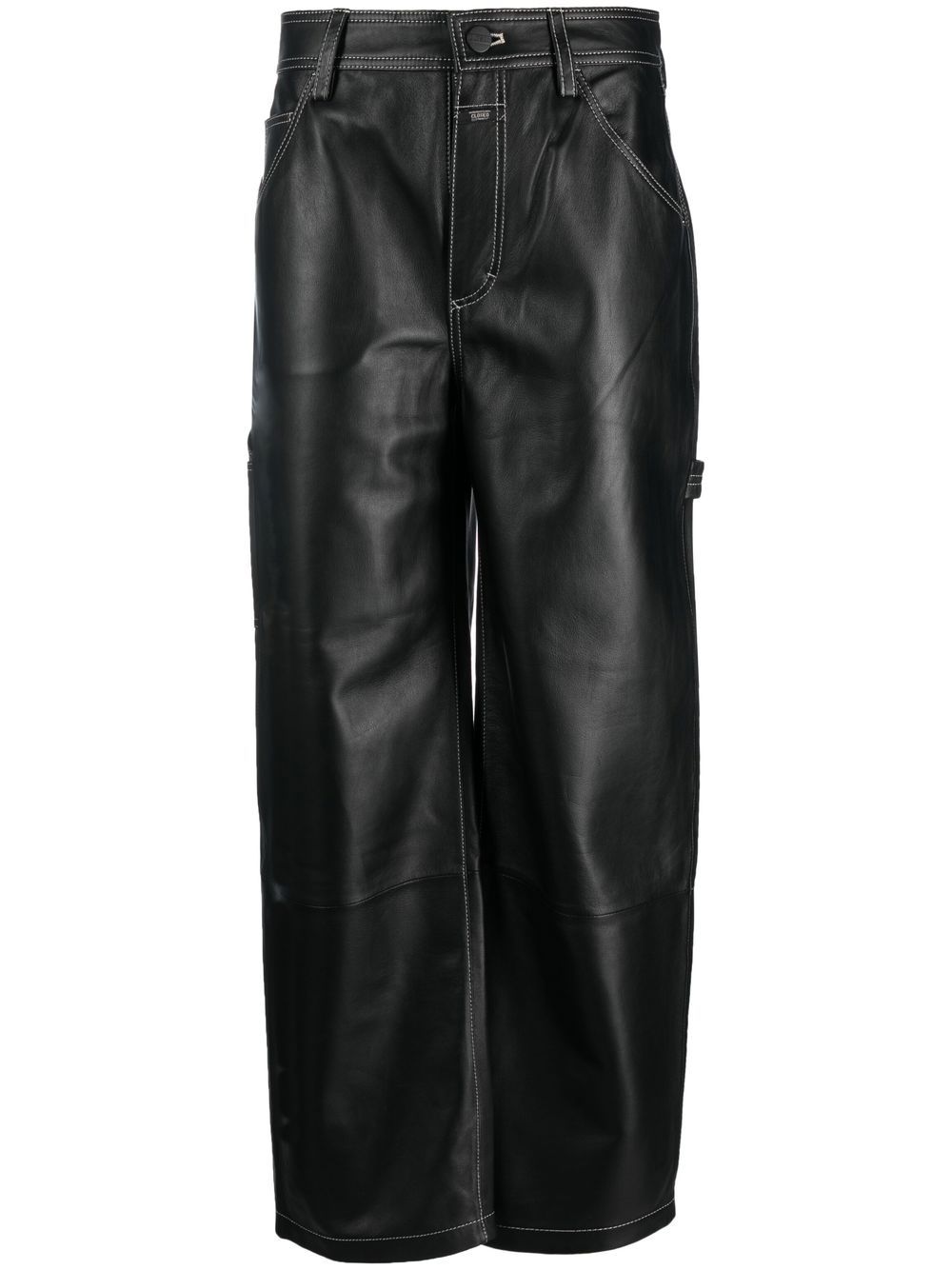 Closed Neige Leather Trousers - Farfetch