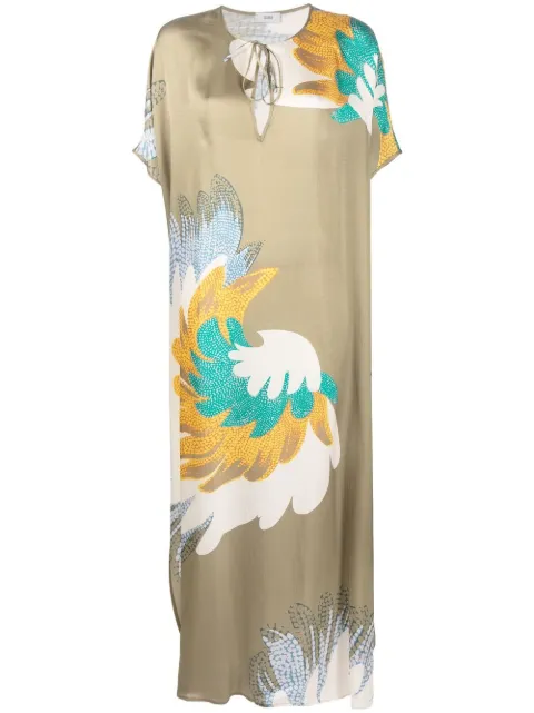 Closed abstract-print tunic dress