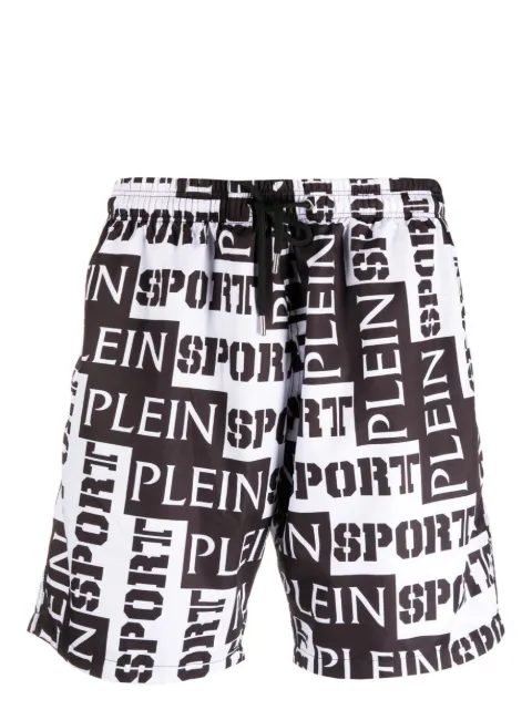 Plein Sport شورت سباحة بطبعة شعار الماركة 