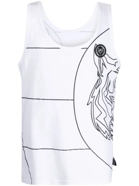 Plein Sport graphic-print scoop-neck tank top