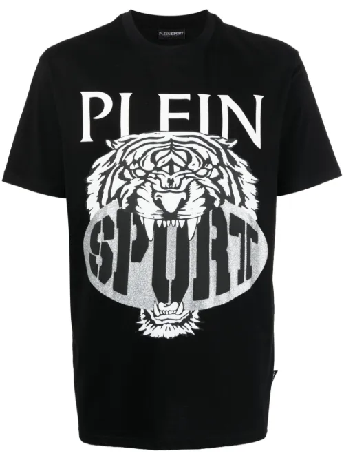 T-shirt imprimé à col rond - Plein Sport - Modalova
