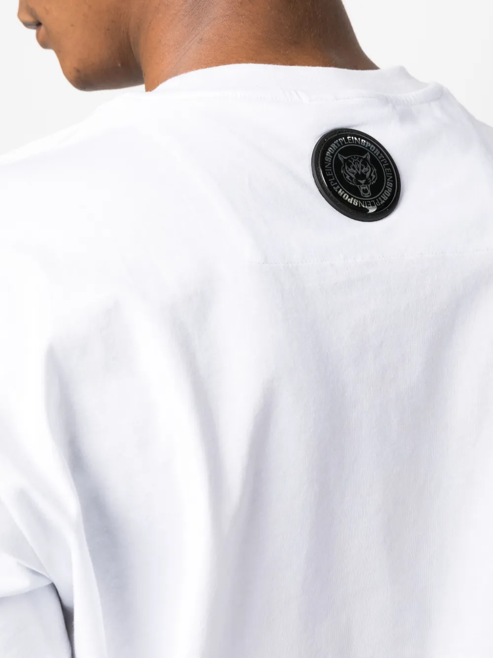 Plein Sport T-shirt met tijgerprint Wit
