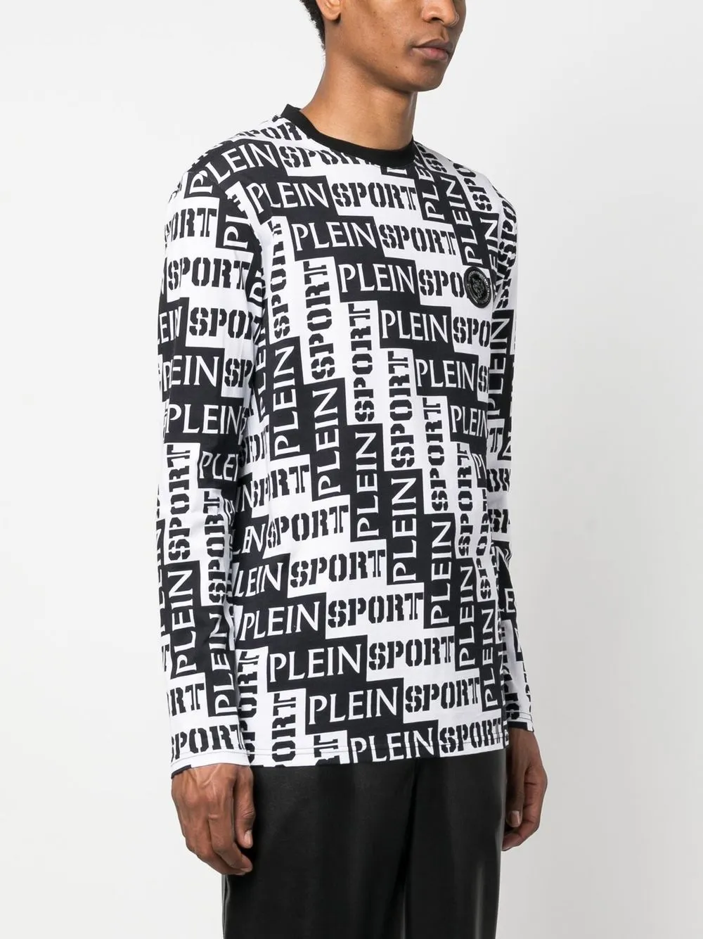 Plein Sport Sweater met logoprint Wit