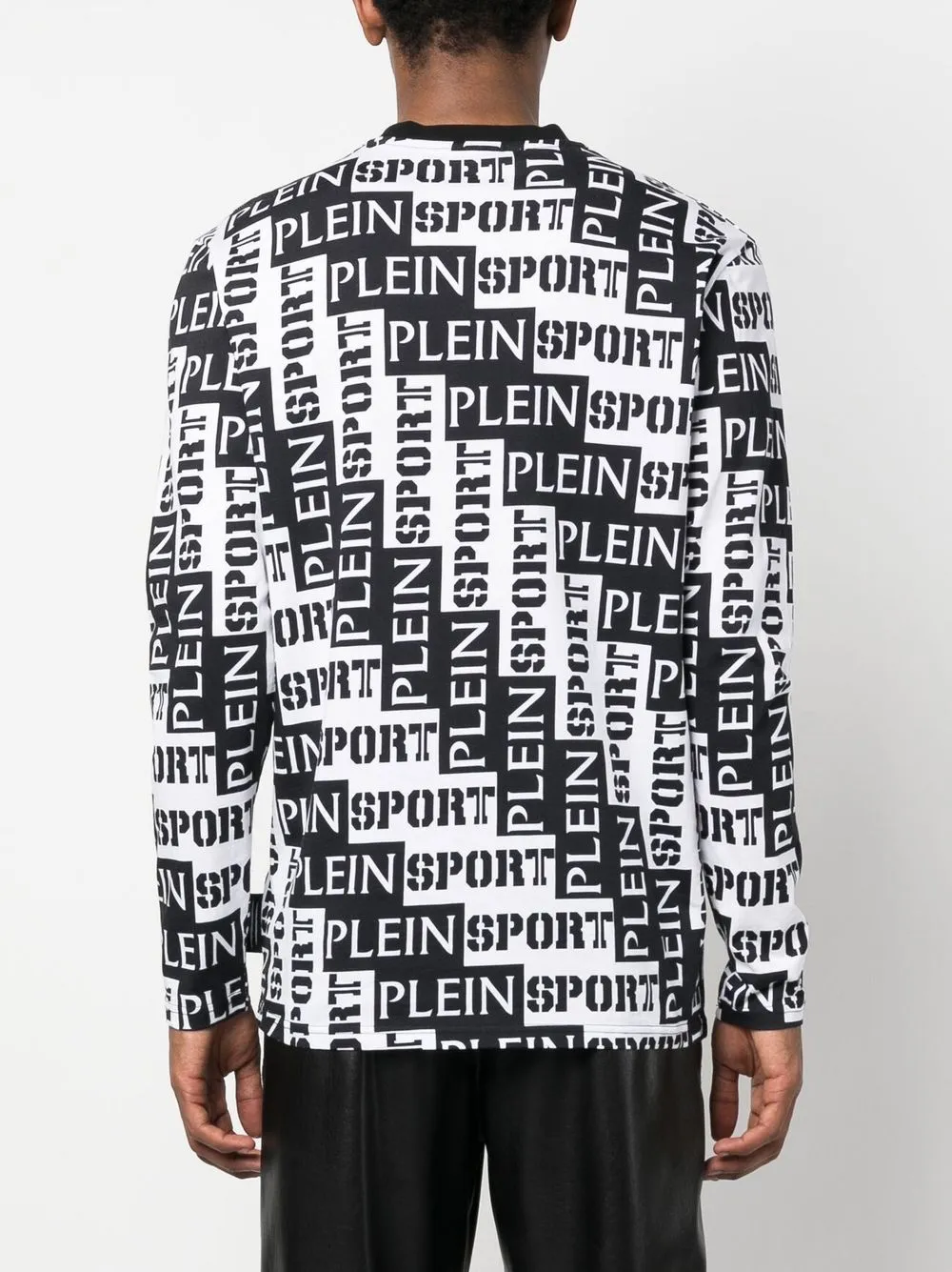 Plein Sport Sweater met logoprint Wit