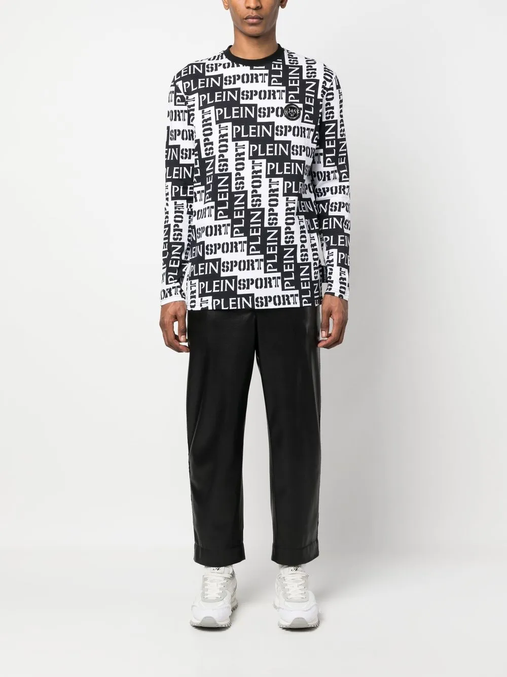 Plein Sport Sweater met logoprint - Wit
