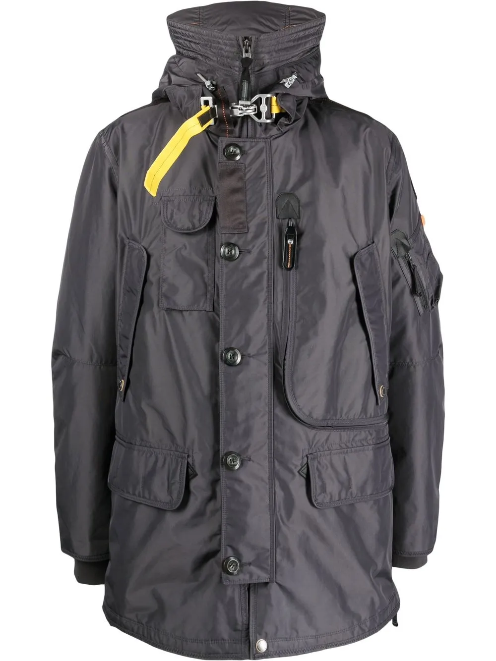 

Parajumpers logo-patch padded jacket - Grey