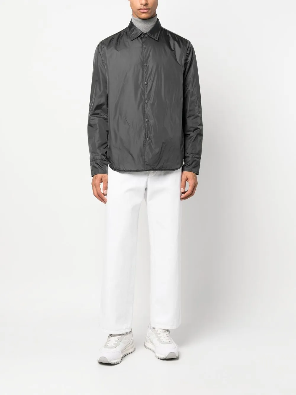 ASPESI Shirtjack met drukknopen - Grijs