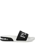 Plein Sport logo-print slides - Black