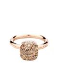 Pomellato 18K rose gold Nude brown-diamond ring