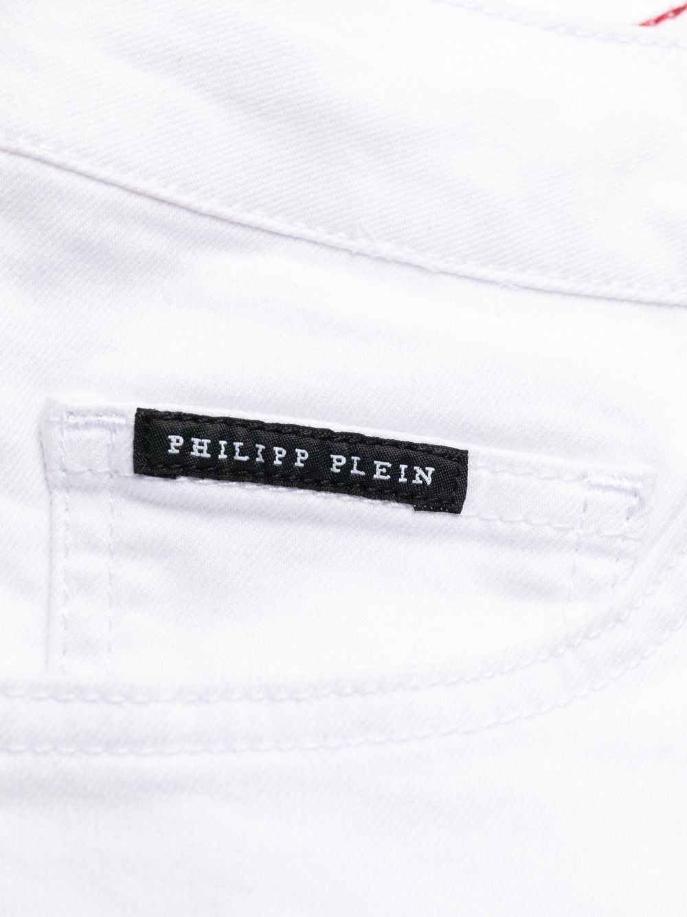 Affordable Philipp Plein graphic-print slim-cut jeans Men