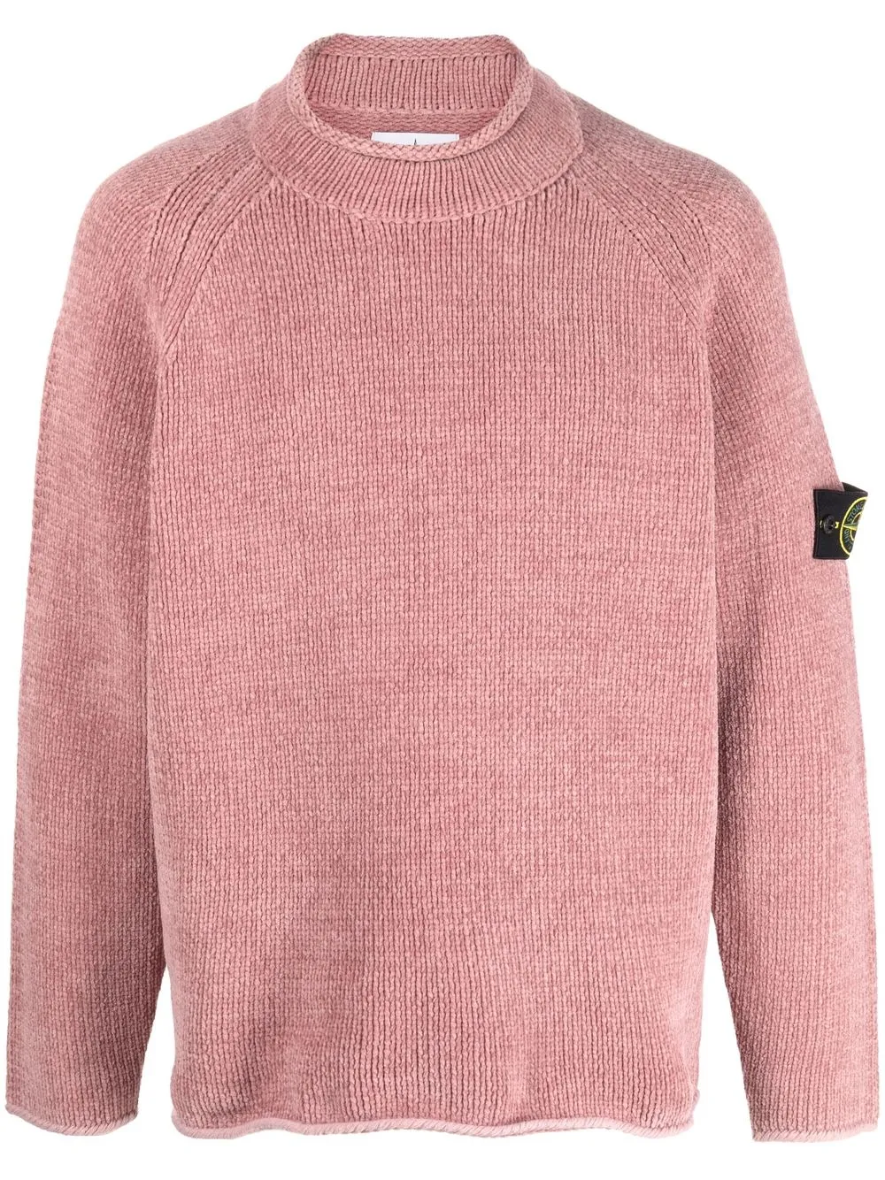 

Stone Island mock-neck knitted jumper - Pink