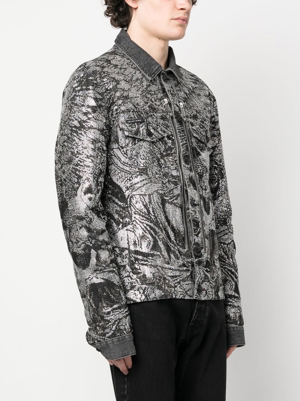 Cheap Philipp Plein crystal-embellished jacket Men