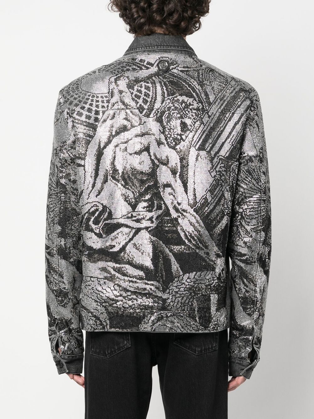 Cheap Philipp Plein crystal-embellished jacket Men