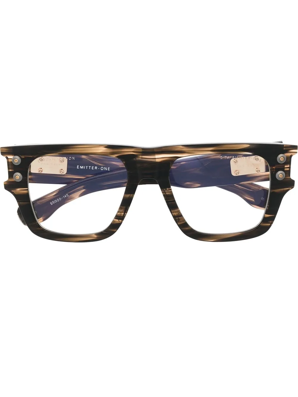 

Dita Eyewear Emitter One square-frame glasses - Brown