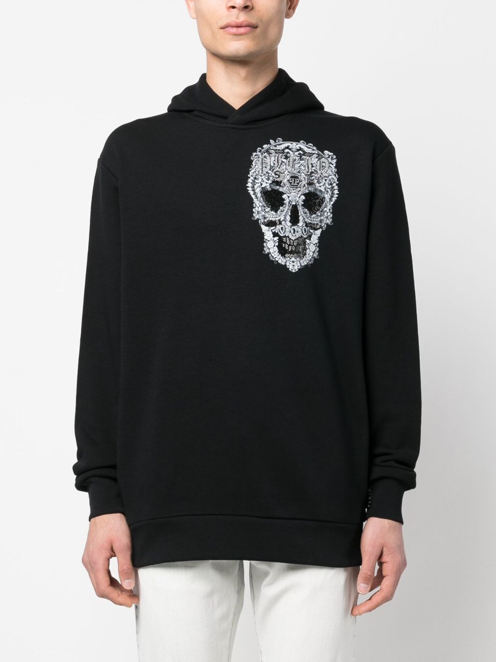 Philipp Plein Baroque Skull cotton hoodie Men